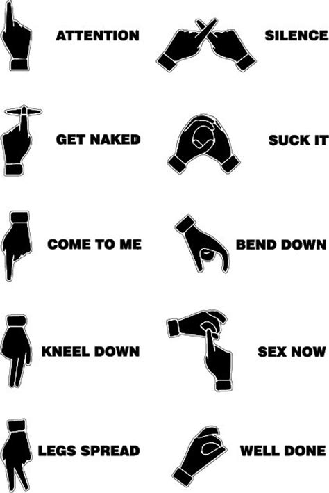 bdsm hand signals